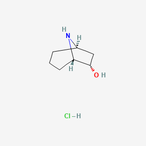 molecular formula C7H14ClNO B3110220 (1R,5S,6S)-rel-8-Azabicyclo[3.2.1]octan-6-ol hydrochloride CAS No. 1788041-50-8