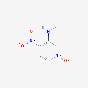 molecular formula C6H7N3O3 B3110372 3-(Methylamino)-4-nitropyridine 1-oxide CAS No. 1796-82-3