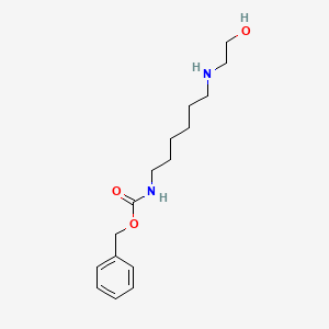 molecular formula C16H26N2O3 B3110402 benzyl N-[6-(2-hydroxyethylamino)hexyl]carbamate CAS No. 179760-69-1