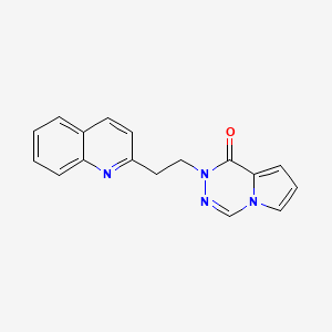 molecular formula C17H14N4O B3110426 2-(2-(Quinolin-2-YL)ethyl)pyrrolo[1,2-D][1,2,4]triazin-1(2H)-one CAS No. 1799434-60-8