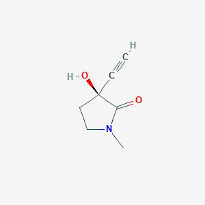 (S)-3-Ethynyl-3-hydroxy-1-methylpyrrolidin-2-one