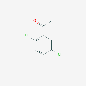 molecular formula C9H8Cl2O B3110855 2',5'-Dichloro-4'-methylacetophenone CAS No. 1807179-94-7