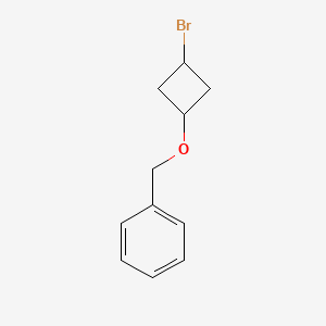 molecular formula C11H13BrO B3110895 [(3-Bromocyclobutoxy)methyl]benzene CAS No. 1807941-88-3