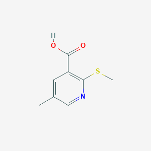 molecular formula C8H9NO2S B3110927 2-(Methylthio)-5-methylpyridine-3-carboxylic acid CAS No. 1809158-18-6