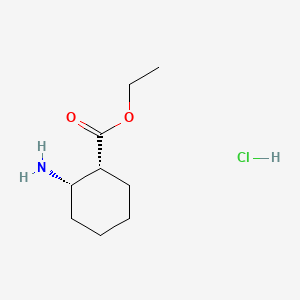 molecular formula C9H18ClNO2 B3110938 Ethyl cis-2-amino-1-cyclohexanecarboxylate hydrochloride CAS No. 180979-17-3