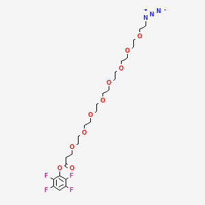 molecular formula C25H37F4N3O10 B3111024 Azido-PEG8-TFP ester CAS No. 1818294-49-3