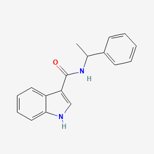 molecular formula C17H16N2O B3111241 N-(1-phenylethyl)-1H-indole-3-carboxamide CAS No. 18211-34-2