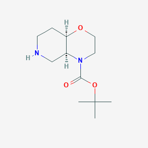 tert-butyl (4aS,8aR)-2,3,4a,5,6,7,8,8a-octahydropyrido[4,3-b][1,4]oxazine-4-carboxylate