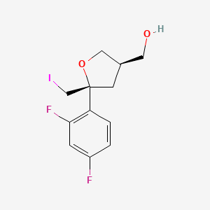 (3R-cis)-5-(2,4-difluorophenyl)tetrahydro-5-(iodomethyl)-3-furanmethanol
