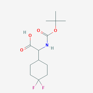 2-((Tert-butoxycarbonyl)amino)-2-(4,4-difluorocyclohexyl)acetic acid