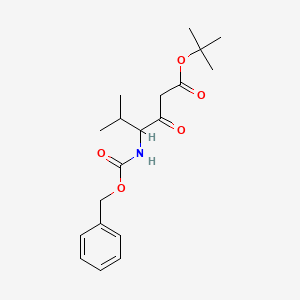 tert-Butyl 4-(((benzyloxy)carbonyl)amino)-5-methyl-3-oxohexanoate