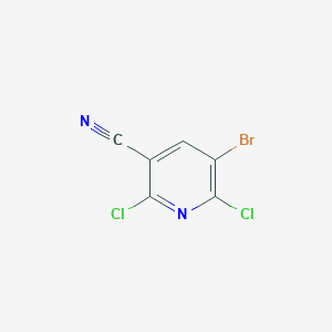 molecular formula C6HBrCl2N2 B3111371 5-Bromo-2,6-dichloronicotinonitrile CAS No. 1823375-18-3