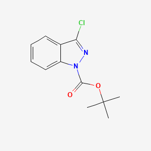 molecular formula C12H13ClN2O2 B3111374 Tert-butyl 3-chloroindazole-1-carboxylate CAS No. 182344-54-3