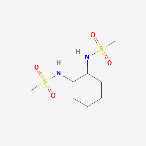 molecular formula C8H18N2O4S2 B3111388 N,N'-Dimesylcyclohexane-1,2-diamine CAS No. 1823495-33-5