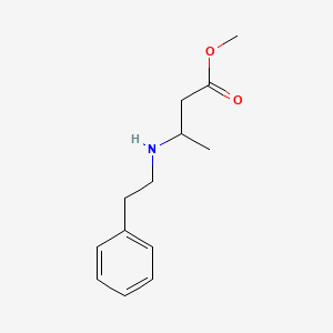 molecular formula C13H19NO2 B3111490 Methyl 3-[(2-phenylethyl)amino]butanoate CAS No. 182558-96-9