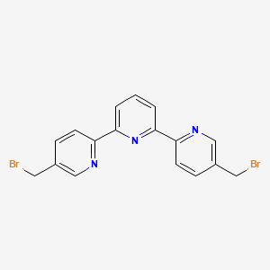 molecular formula C17H13Br2N3 B3111546 5,5''-bis(bromomethyl)-2,2':6',2''-terpyridine CAS No. 183187-82-8