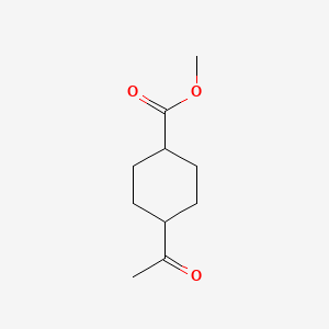 molecular formula C10H16O3 B3111608 Methyl 4-acetylcyclohexanecarboxylate CAS No. 183996-94-3