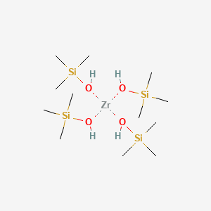 molecular formula C12H40O4Si4Z B3111847 Tetrakis(trimethylsiloxy)zirconium CAS No. 18623-00-2
