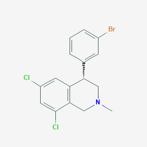(S)-4-(3-bromophenyl)-6,8-dichloro-2-methyl-1,2,3,4-tetrahydroisoquinoline