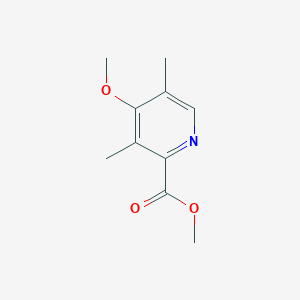 molecular formula C10H13NO3 B3111977 Methyl 4-methoxy-3,5-dimethylpicolinate CAS No. 187222-18-0
