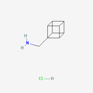 molecular formula C9H12ClN B3111988 Cuban-1-ylmethanamine hydrochloride CAS No. 187275-39-4