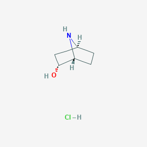 molecular formula C6H12ClNO B3112111 (1R,2R,4S)-7-Azabicyclo[2.2.1]heptan-2-ol hydrochloride CAS No. 1881275-82-6