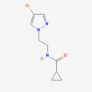 molecular formula C9H12BrN3O B3112179 Cyclopropanecarboxylic acid [2-(4-bromo-pyrazol-1-yl)-ethyl]-amide CAS No. 1882636-80-7