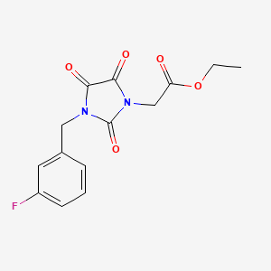 molecular formula C14H13FN2O5 B3112213 Ethyl 2-[3-(3-fluorobenzyl)-2,4,5-trioxo-1-imidazolidinyl]acetate CAS No. 188624-41-1