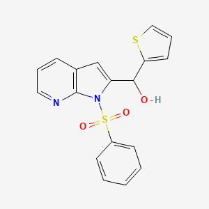 [1-(phenylsulfonyl)-1H-pyrrolo[2,3-b]pyridin-2-yl](2-thienyl)methanol