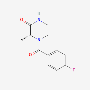 (3R)-4-(4-Fluorobenzoyl)-3-methyl-2-piperazinone