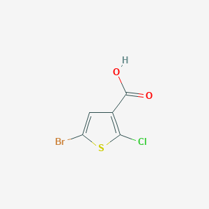 molecular formula C5H2BrClO2S B3112428 5-Bromo-2-chlorothiophene-3-carboxylic acid CAS No. 189330-38-9