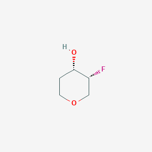 molecular formula C5H9FO2 B3112433 (3R,4S)-3-FLUOROOXAN-4-OL CAS No. 1893404-91-5