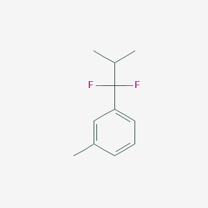 1-(1,1-Difluoro-2-methylpropyl)-3-methylbenzene