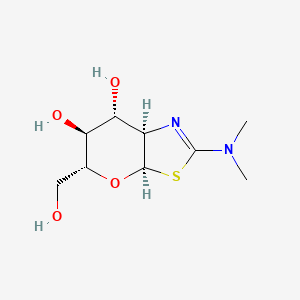 molecular formula C9H16N2O4S B3112671 1,2-Dideoxy-2'-dimethylamino-alpha-d-glucopyranoso-[2,1-d]-2'-thiazoline CAS No. 191281-32-0