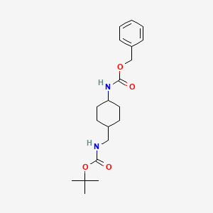molecular formula C20H30N2O4 B3112750 tert-Butyl ((trans-4-(((benzyloxy)carbonyl)amino)cyclohexyl)methyl)carbamate CAS No. 192323-61-8