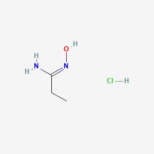 molecular formula C3H9ClN2O B3112761 (1Z)-N'-Hydroxypropanimidamide hydrochloride CAS No. 1923816-06-1