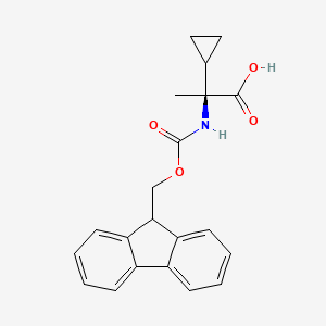 molecular formula C21H21NO4 B3112790 Fmoc-Ala(alpha-cyclopropyl)-OH CAS No. 1926163-87-2