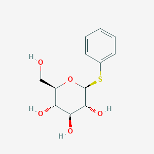 molecular formula C12H16O5S B031128 (2R,3S,4S,5R,6S)-2-(Hydroxymethyl)-6-(phenylthio)tetrahydro-2H-pyran-3,4,5-triol CAS No. 2936-70-1