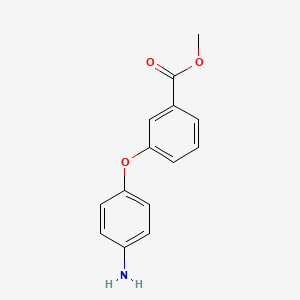 molecular formula C14H13NO3 B3112813 Methyl 3-(4-aminophenoxy)benzoate CAS No. 192768-24-4
