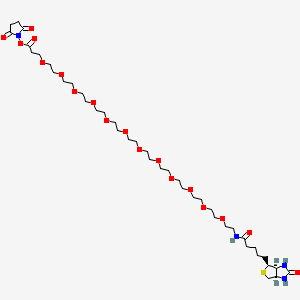 molecular formula C41H72N4O18S B3113079 Biotin-PEG12-NHS ester CAS No. 1934296-88-4
