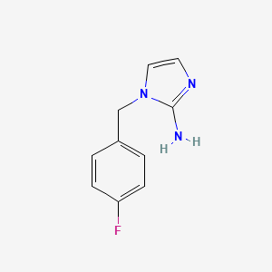 molecular formula C10H10FN3 B3113119 1-(4-Fluorobenzyl)-1H-imidazol-2-amine CAS No. 193480-40-9