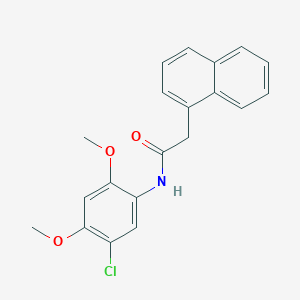 molecular formula C20H18ClNO3 B311312 N-(5-chloro-2,4-dimethoxyphenyl)-2-(1-naphthyl)acetamide 