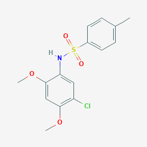 molecular formula C15H16ClNO4S B311317 N-(5-chloro-2,4-dimethoxyphenyl)-4-methylbenzenesulfonamide 
