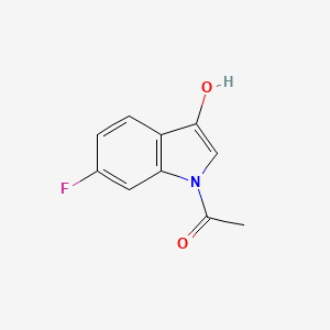 molecular formula C10H8FNO2 B3113178 N-Acetyl-6-fluoro-1H-indol-3-ol CAS No. 1936314-45-2