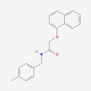 molecular formula C20H19NO2 B311318 N-(4-methylbenzyl)-2-(1-naphthyloxy)acetamide 