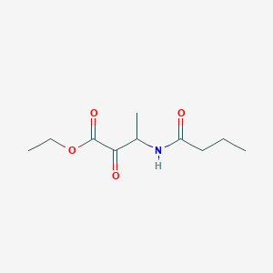 molecular formula C10H17NO4 B031132 ETHYL 3-BUTANAMIDO-2-OXOBUTANOATE CAS No. 68282-26-8