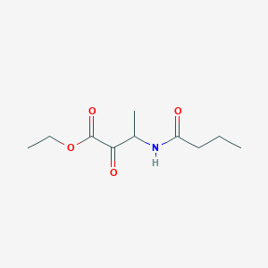 molecular formula C10H17NO4 B031132 Ethyl 3-(butanoylamino)-2-oxobutanoate CAS No. 68282-26-8