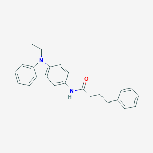 molecular formula C24H24N2O B311322 N-(9-ethyl-9H-carbazol-3-yl)-4-phenylbutanamide 