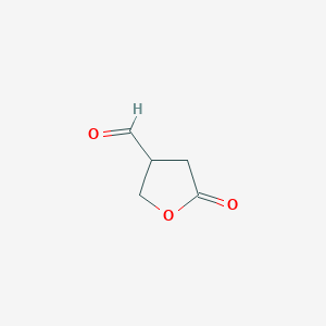 molecular formula C5H6O3 B3113225 5-Oxo-tetrahydro-furan-3-carbaldehyde CAS No. 19432-70-3