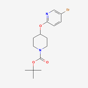 molecular formula C15H21BrN2O3 B3113295 tert-Butyl 4-((5-bromopyridin-2-yl)oxy)piperidine-1-carboxylate CAS No. 194668-49-0